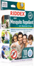 Riddex Mosquito Repellent Clips | 10 PCS | DEET Free | Waterproof Clip | Essential Oil...
