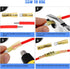 Nilight - 50027R 250 PCS Heat Shrink Spade Connectors Quick Disconnect Wire Connectors Electrical Spade Terminals Heat Shrink Fully Insulated Male...