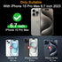 Milomdoi 3 Pack Screen Protector for Apple iPhone 15 Pro Max with 3 Pack Tempered Glass Camera Lens Protector, Ultra 9H Accessories, Case Friendly...