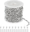 UMAOKANG 16.4 Feet Stainless Steel Jewelry Chain for Jewelry Making, Silver Heart Necklace Bracelet Chain Bulk Jewelry Supplies Findings...