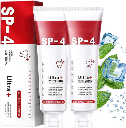 SP-4 Ultra Whitening, sp-4 Probiotic Whitening Toothpaste, SP4 Toothpaste Whitening1 Count (Pack of 2)...