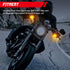 INNOGLOW Motorcycle Bullet Turn Signals Light Universal Front Rear Blinker Indicator for Suzuki Yamaha Kawasaki Harley Davidson Choppers/Cruisers ...