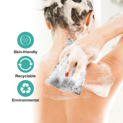 Soap Bag, 6 Pack Soap Saver Pouch,Body Scrubber Rough Sponge Exfoliator for Bath or Shower Soap Net, Foaming and Drying The Soap, Massage, Peeling...