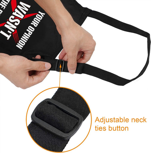 Funny Apron with 2 Pockets Adjustable Neck Strap Cooking Apron for Christmas, Thanksgiving Gift for Dad, Husband, Friends...