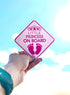 Princess On Board Car Sign - Princess On Board Decal - Princess Automotive Sign - Princess On Board Sticker for Cars - Princess On Board Window De...