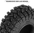 INJORA 1.0 Tires-58 * 24mm All Terrain Super King Trekker Soft Sticky Tires for TRX4M 1/18 1/24 RC Crawler SCX24 AX24,T1017...