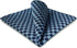 SHLAX&WING Fashion Blue Silk Pocket Square for Men Classic Checks Hanky...