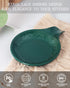 FE FUN ELEME SpoonHolder, Ceramic Spoon Rest for Kitchen Countertop, Large Lace Embossed Kitchen Spoon Rest for Stovetop, Ceramic Spoon Rest for K...
