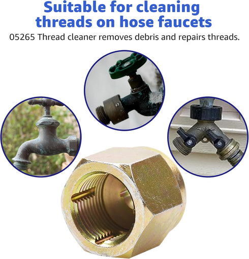 05265 Thread Cleaner Tools,for most of The ordinary faucet,Width 1.25 inches Hose Thread Cleaner...