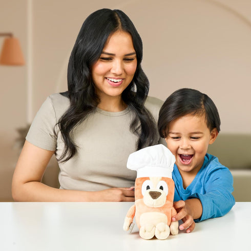Bluey Friends Plush Soft Toy | Chef Bingo with Chef Hat and Spatula...