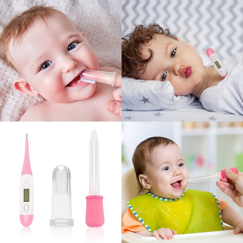 Baby Healthcare and Grooming Kit, 26 in 1 Portable Baby Safety Care Set with Hair Brush Comb Nasal Aspirator Electric Nail Trimmer Set Baby Essent...