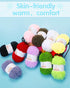 Chenille Yarn for Crocheting Knitting - Chunky Yarn for Crocheting Blanket, Bulky Thick Fluffy Yarn for Hand Knitting, Long-Hair Soft Chenille Yar...