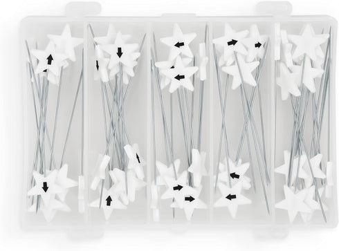 Dritz 3019 Flat Head Numbered and Directional Pins (115-Count) , White...