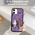 Halloween Women Spooky Ghost Phone Case Fit for iPhone 11, TPU Shockproof Protective iphone Case Eyeball Bat Bones Phone Cover Gift for Boy Girl M...