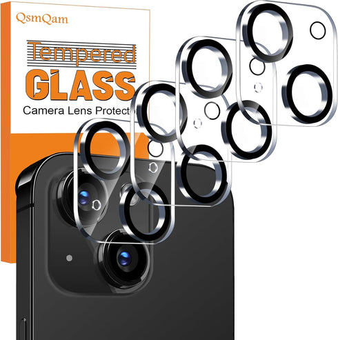 4 Pack Camera Lens Protector for iPhone 15 6.1" / iPhone 15 Plus 6.7", Tempered Glass Camera Cover, HD Clear, Anti-Scratch, Strong Adhesion [Does ...