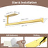 Paper Towel Holder Under Cabinet - Gold Paper Roll Holder Wall Mount, Stainless Steel, Self-Adhesive or Drilling, for Kitchen, Bathroom, RV...