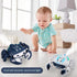 Crawling Crab Toys with Light Up and Mist, Interactive Musical Toy with Automatically Avoid Obstacles, Fun Moving Toy for Babies, Toddlers and Kid...