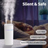 600ml Double Spray Small Humidifier for Bedroom, Mini Humidifier for Plant, Desk,Plant Humidifier with Double Spray, Portable Double Jet Humidifie...