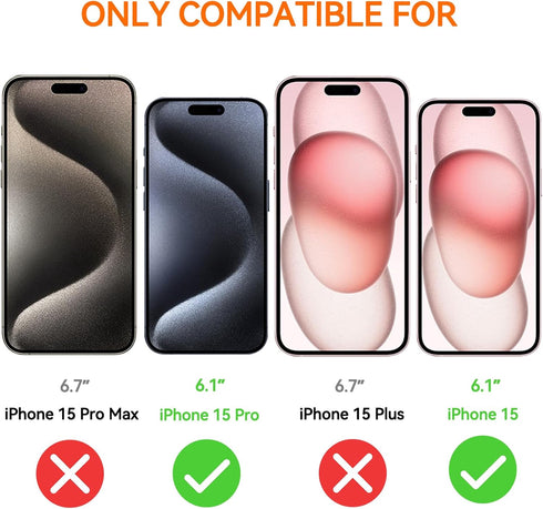 iPhone 15pro Blue Light Screen Protector iPhone 15 Blue Light Screen Protector, Anti Blue Light Tempered Glass Film for iPhone 15 & iPhone 15pro 3...