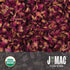 J MAC BOTANICALS, Organic Rose Petals (4 oz) culinary grade dry rose petals, edible rose petals for herbal tea, cooking and crafts, rose petals fo...