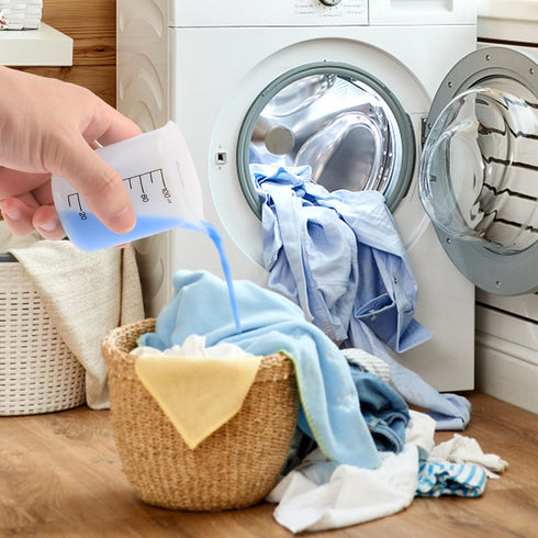 2pcs Laundry Detergent Cup, Silicone Measuring Cup Laundry Detergent Dispenser Laundry Measuring Cup For Liquid Detergent with Scale Marks for Pre...