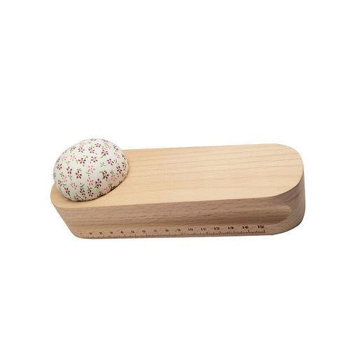 HONEYSEW Hardwood Tailors Clapper with Pin Cushion,Quilters Pressing and Seam Flattening Tool...