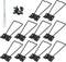 10 Pcs Easel Back, 4.39” Iron Picture Frame Easel Back, Photo Frame Easel Back Stand with Screws & Screwdriver (Black)...