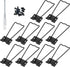 10 Pcs Easel Back, 4.39” Iron Picture Frame Easel Back, Photo Frame Easel Back Stand with Screws & Screwdriver (Black)...