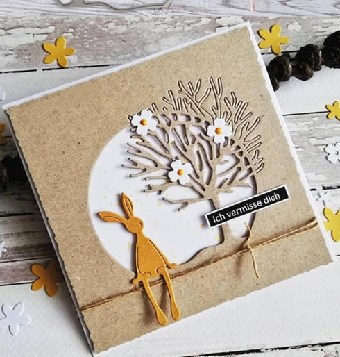 Tree Border Frame Metal Die Cuts, Tree Border Background Wedding Cutting Dies Stencils DIY Crafts Cards Cuts for DIY Embossing Card Making Photo D...