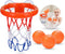 Bath Toys - Bathtub Basketball Hoop for Kids Toddlers - Bath Toys Shower Toys for Kids Ages 4-8,Suction Cup Basketball Hoop & 3 No Hole Balls Set ...