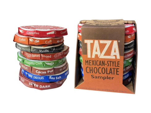 Taza Chocolate Organic Mexicano Disc Stone Ground, Variety Pack, 1.35 Ounce (8 Count), Vegan...