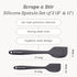 Starpack 'Scrape & Stir' Silicone Spatula Set (2 Pcs) - Heat Resistant Spatulas Set 600°F - Food Grade Kitchen, Nonstick Baking and Cooking Spatul...