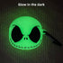 Compatible with AirPods 3rd Generation Case Cover with Cleaner kit, Glow in The Dark Funny Case for Airpod 3 Charging Case Cute 3D Skull Soft Sili...