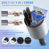 Super Fast Charger with 100W, 4 in 1 Retractable Car Charger for iPhone and Type C, Retractable Cables (31.5 inch) and 2 Charging Ports, Compatibl...