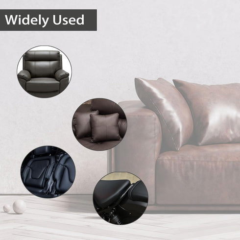 Leather Repair Patch - 60 x 16in Self Adhesive Leather Repair Patch Tape Kit for Furniture, Sofa, Office Chair, Car Seat, Leather Goods(Black)...