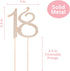 18 Cake Topper - Premium Rose Gold Metal - 18th Birthday Party Sparkly Rhinestone Decoration Makes a Great Centerpiece - Now Protected in a Box...