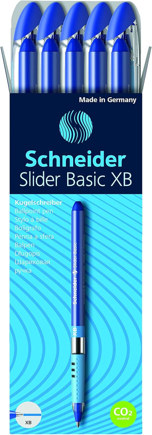 Schneider Slider Basic XB Ballpoint Pen, 10/Pack...