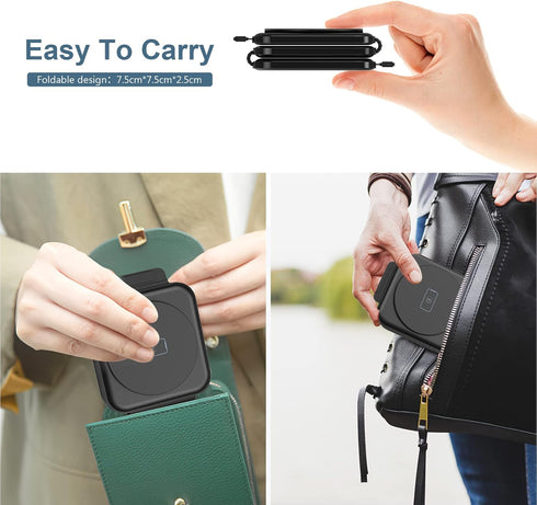 3 in 1 Magnetic Foldable Wireless Charger, Ankilo Wireless Charging Station for Travel,Portable Wireless Charging Station...