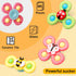 Suction Toys for Baby, 3PC Baby Bath Toys with Rotation Suction Cup for Baby Dining Table/Bathing/Travelling...