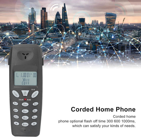 Landline Test Phone,Telecom Check Telephone Line Check Tester to Clip Telephone, Caller ID Display/Redial/Pause/DTMF Supported, for Home Office Ho...