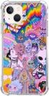 Hippie Aesthetic Indie Psychedelic Case Compatible with iPhone 15, Aliens Trippy Eyes Case for iPhone 15, Cool TPU Bumper Case Cover......
