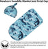 Sea Waves Dolphins Sharks Whale Octopus Newborn Swaddle Blankets Baby Wrap Blanket Soft with Beanie Hat Sets Gifts for Infant Boy Girl...