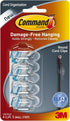 Command Round Cord Clips, Clear, 16-Clip...