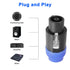 MEIRIYFA 8 Pole Speakon Connector Plug,NL4 Speak-On 8 Pin Male Audio Speaker Twist Lock Plugs and Female Panel Mount Plug Adapter for NL8FC, NL8FX...