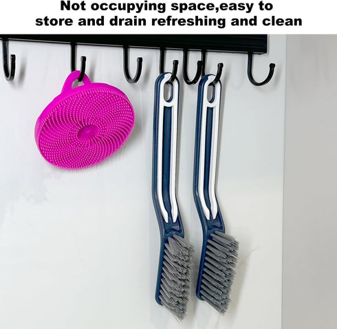 Cleaning Brush - QAGOBDI Hard Bristle Crevice Cleaning Brush for Household, Bathroom Cleaning Brush Tools, 2 PCS Bathroom Gap Brush, Gap Cleaning ...