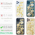 Abbery Designed for iPhone 11 Pro Max Pressed Flower Case, Cute Bling Glitter Sparkle Clear with Design Soft Silicone TPU Rubber Dried Real Floral...