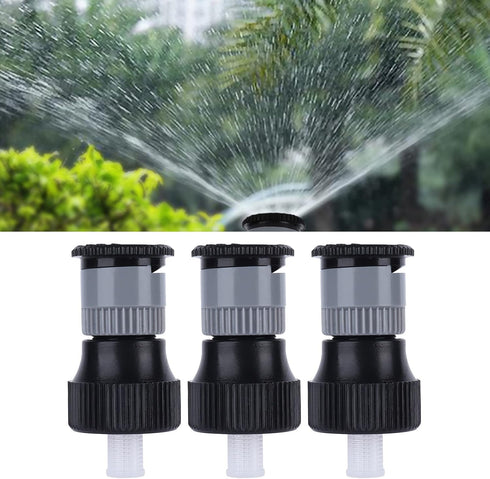 6PCS Lawn Sprinkler Garden Sprinkler, 360° Rotating Buried Spray Nozzle Large Area Coverage Automatic Lawn Sprinkler Heads G1/2 Female Thread Adju...