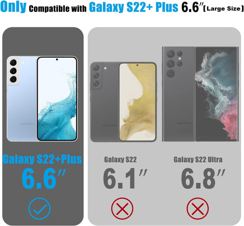 Esdot Compatible with Samsung Galaxy S22 Plus Case,Passing 21ft Drop Test,with Fashionable Designs for Women Girls,Protective Phone Case for Galax...