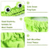 4Pcs Spa Headband for Washing Face Wristband Set for Women Girls Frog Snail Makeup Skincare Facial Shower Coral Fleece Head Wraps Cute Soft Blue G...