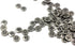 Bezelry 100 Pieces Mini Gray Silver Four Holes Metal Buttons. 8mm (5/16 inch)...